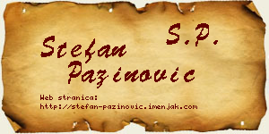 Stefan Pažinović vizit kartica